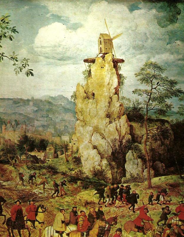 Pieter Bruegel detalj fran korsborandet France oil painting art